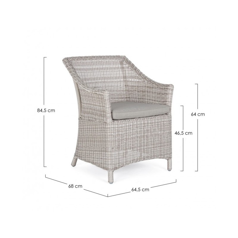 FAUTEUIL DAUPHIN AVEC COUSSIN DE JARDIN BIZZOTTO - 2