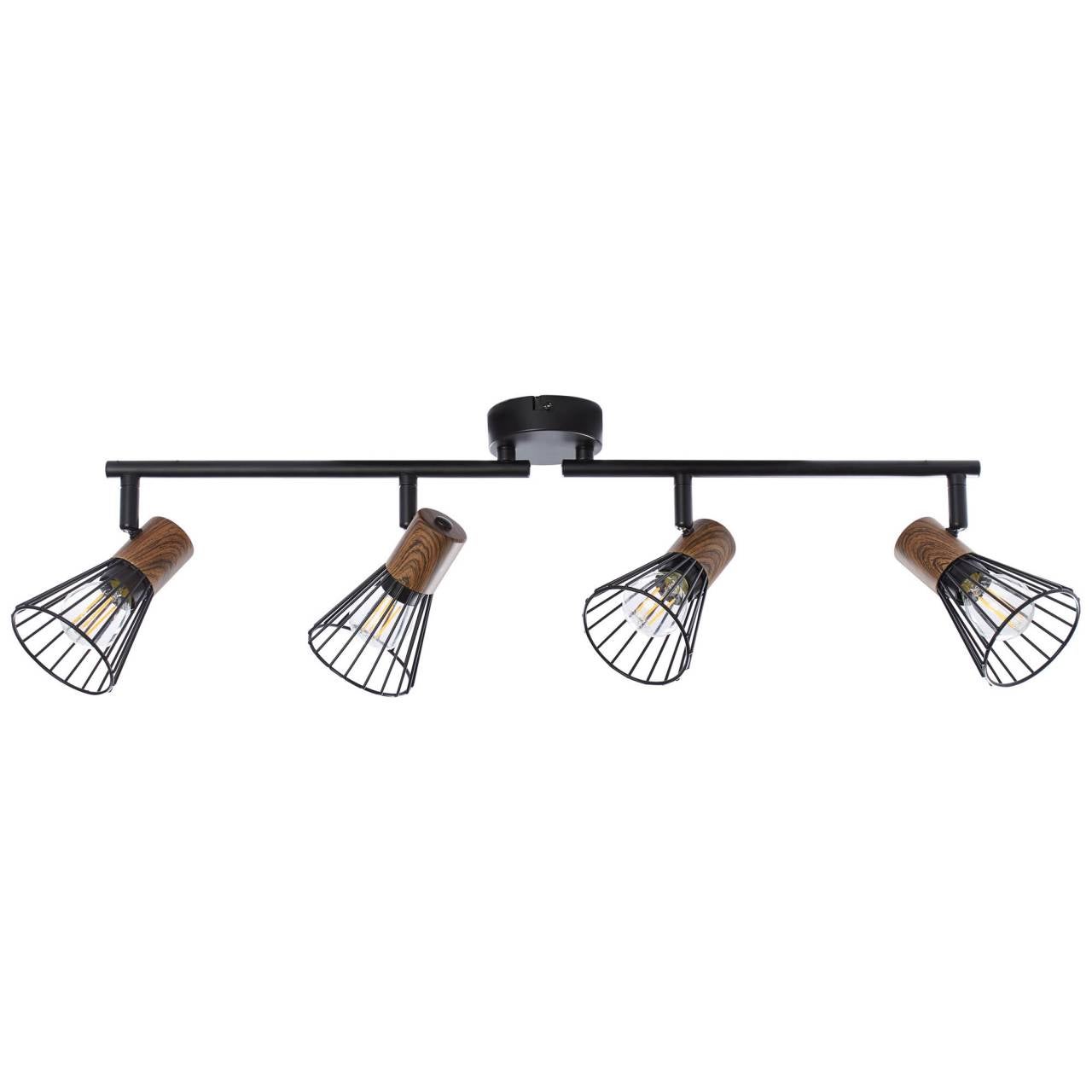 BRILLIANT Lampa wisząca LED Yelena czarny/brązowy | 1x LED zintegrowany, LED 44W zintegrowany, (4000lm, 3000K) - 2