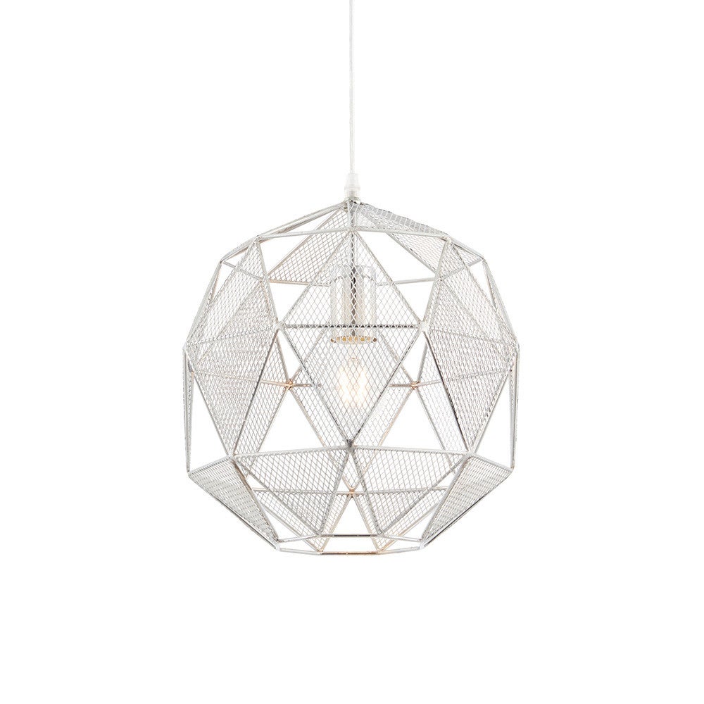 Lampa sufitowa siateczkowa ARMOUR chromowana 1xE27x40W metal wym:135x32x32cm IP20 Endon