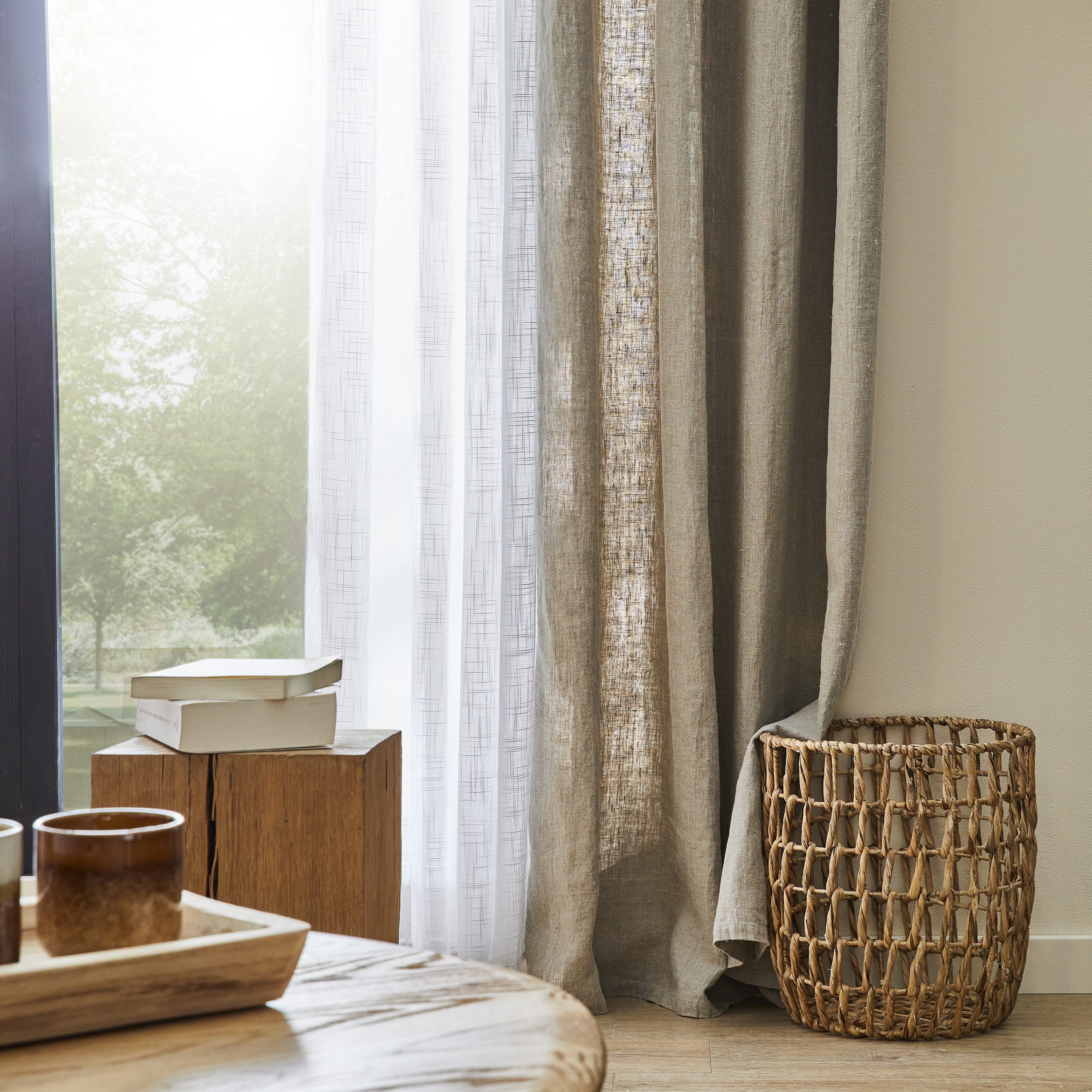 Cortinado Inspire franzido amina 300x280cm branco - 2