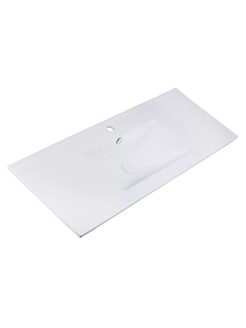 Umywalka meblowa Uptrend NEVA 120 biały połysk, z otworem na baterię oraz przelewem 1 szt.