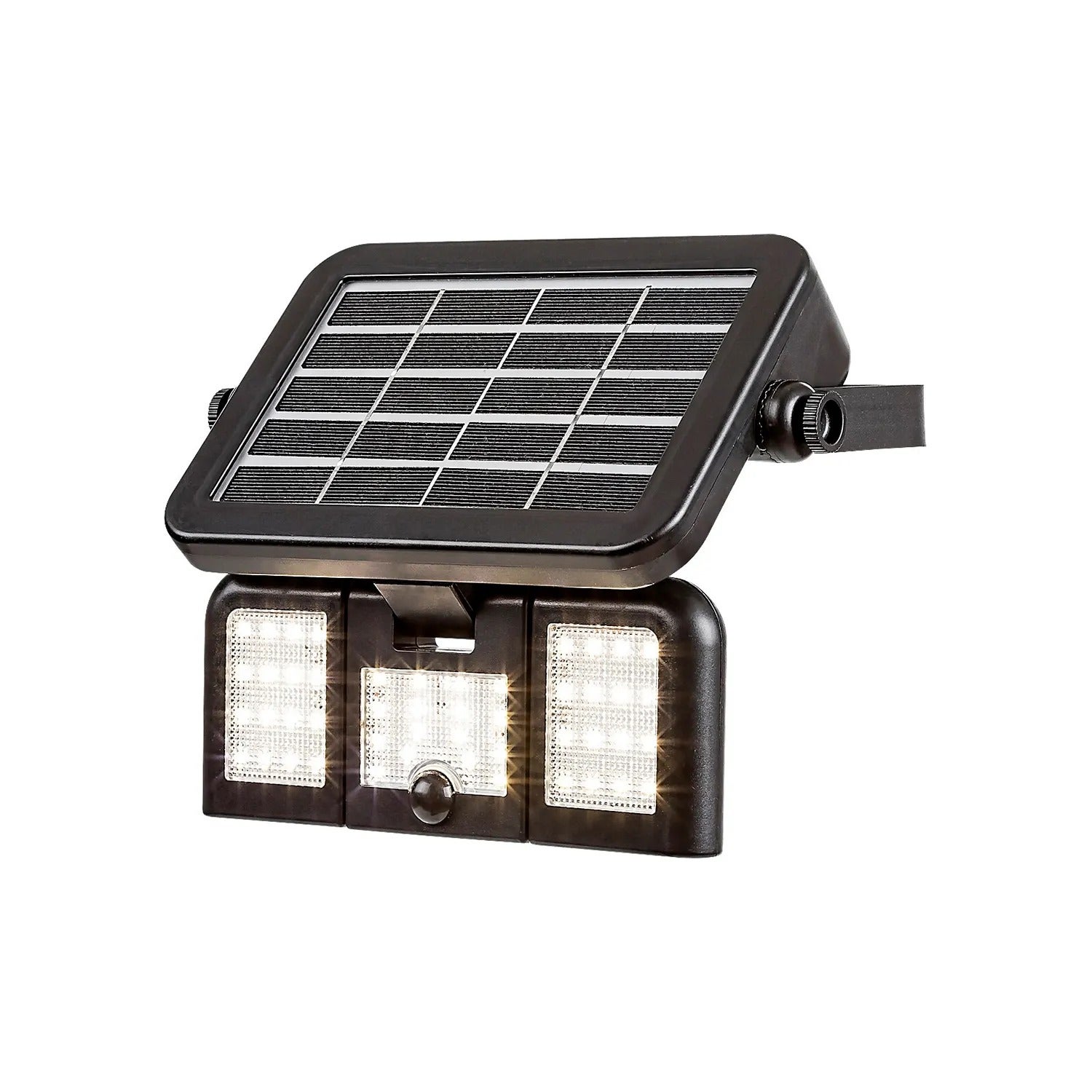 Naświetlacz LED Lihull solarny LED 9.6W Neutralna biel 500lm czarna wym:13x20x20cm Rabalux