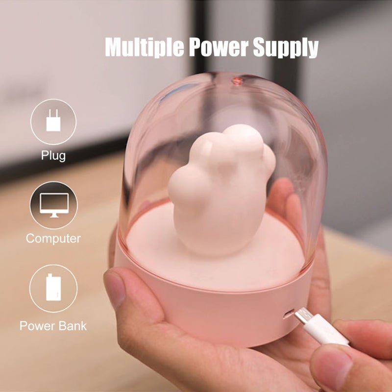 Veilleuse LED musicale en forme de griffe de chat, 3 niveaux de luminosité, idéale pour les enfants, les voyages, le camping, le bureau ou la maison, - 4