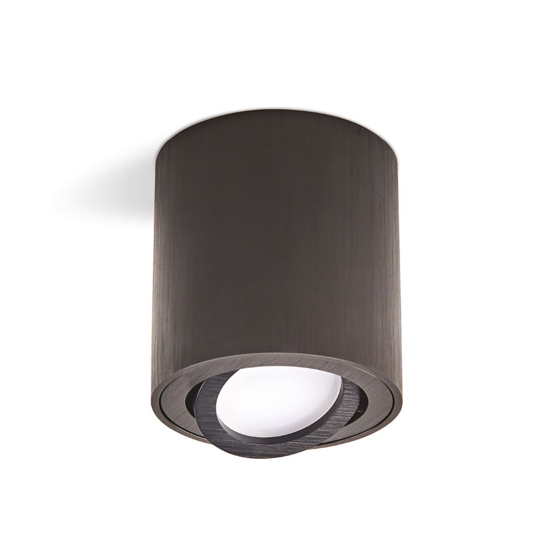 Reflektor sufitowy spot natynkowy Oh36 okrągły czarny 1xGU10x35W wym: 8,4 x 8 x 8 cm aluminium Kobi