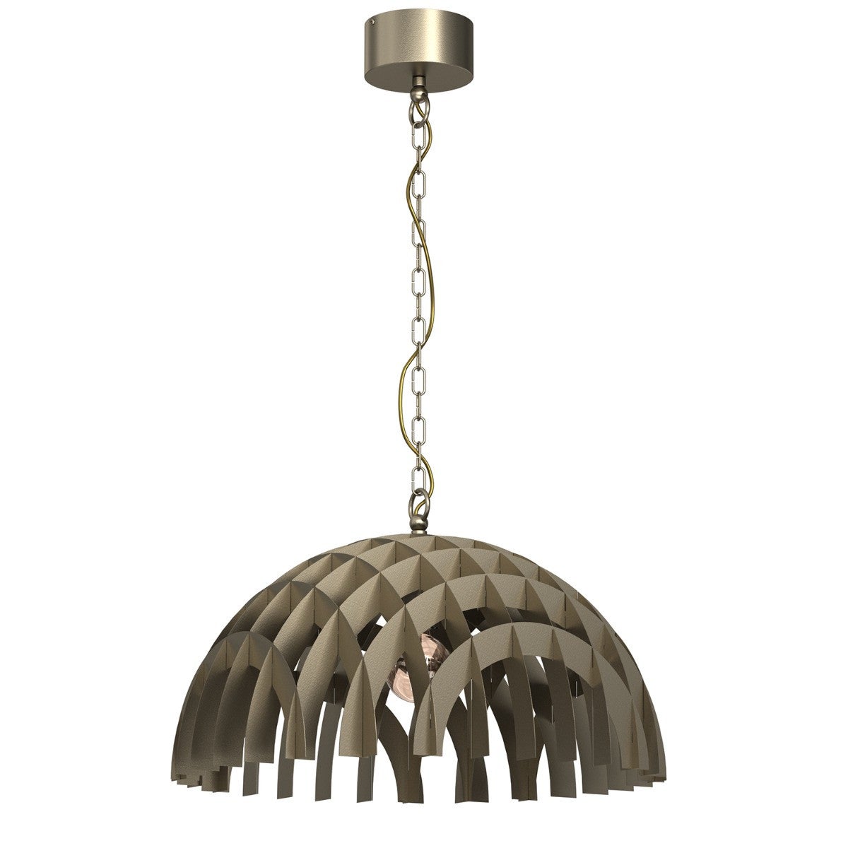 Lampa wisząca Space tytanowe złoto 1xE27x15W wym: 130 x 50 x 50 cm metal Luminex