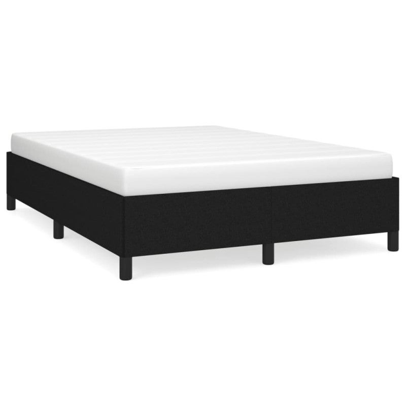 Estrutura de cama sem colchão 140x190 cm tecido preto vidaXL - 2