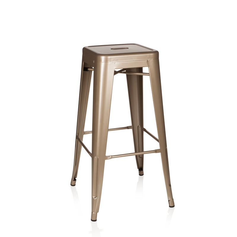 Stołek barowy VANTAGGIO HIGH Szampan metalik hjh OFFICE