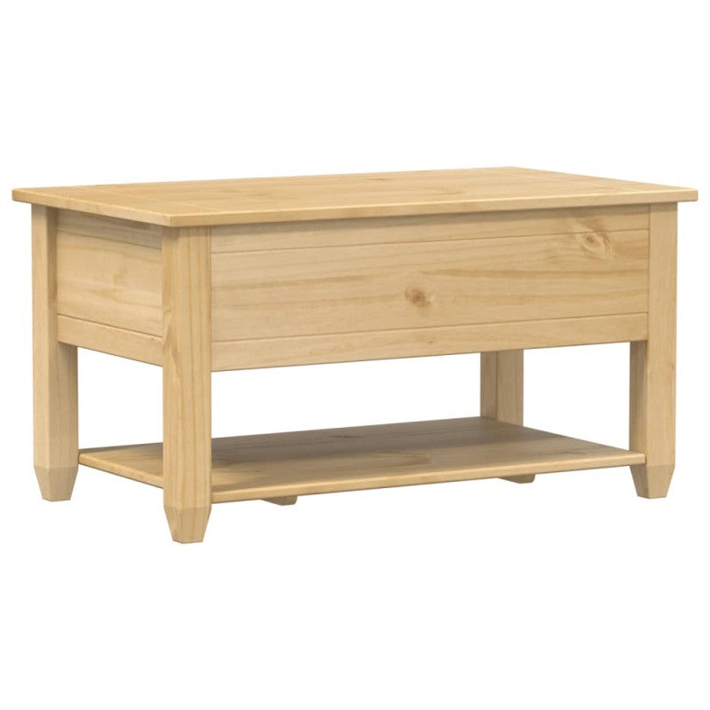 vidaXL Tavolino con Cassetti Corona 85x50x45 cm Legno Massello di Pino - 6