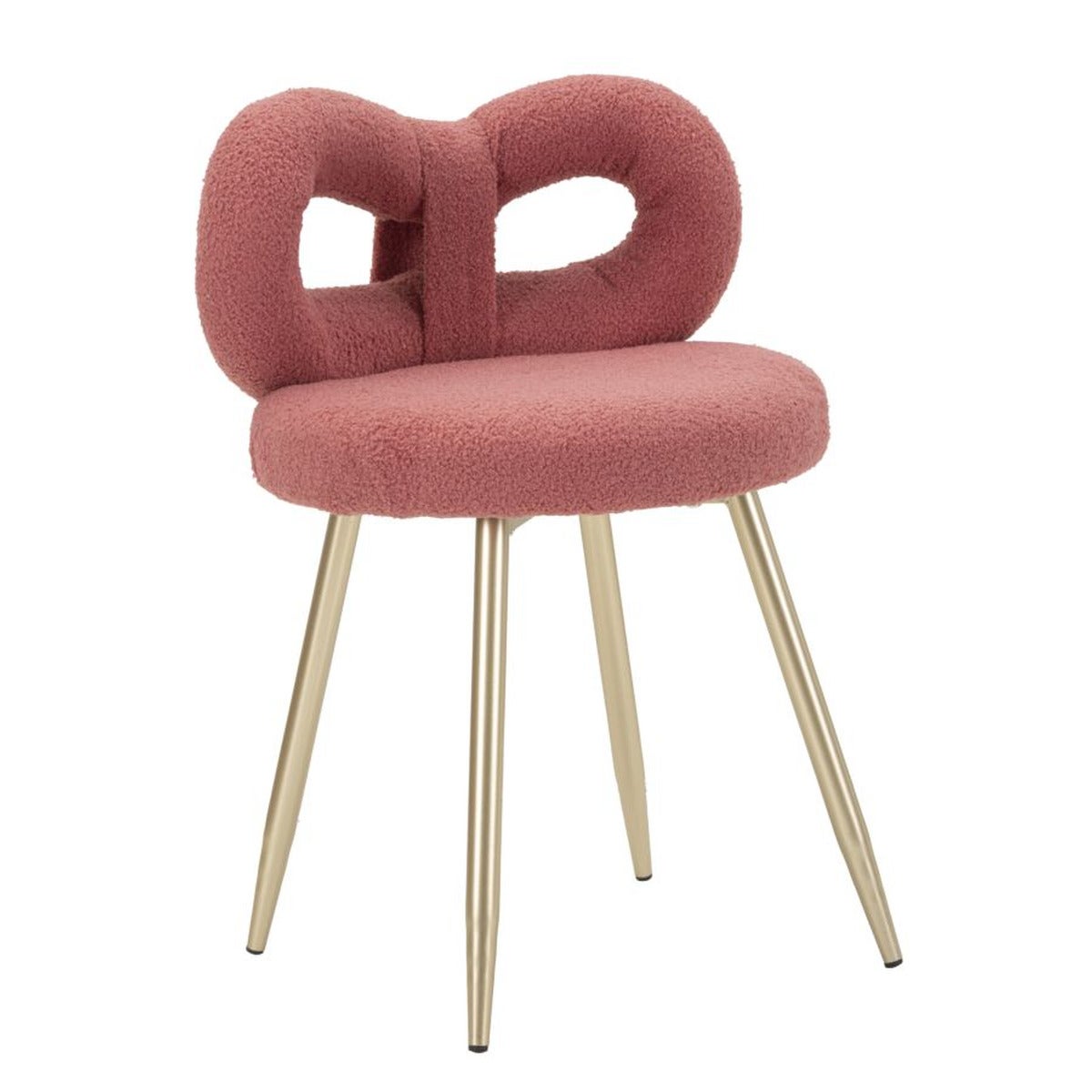 Krzesło Wstążka 1, MDF, Różowy, Seven Design