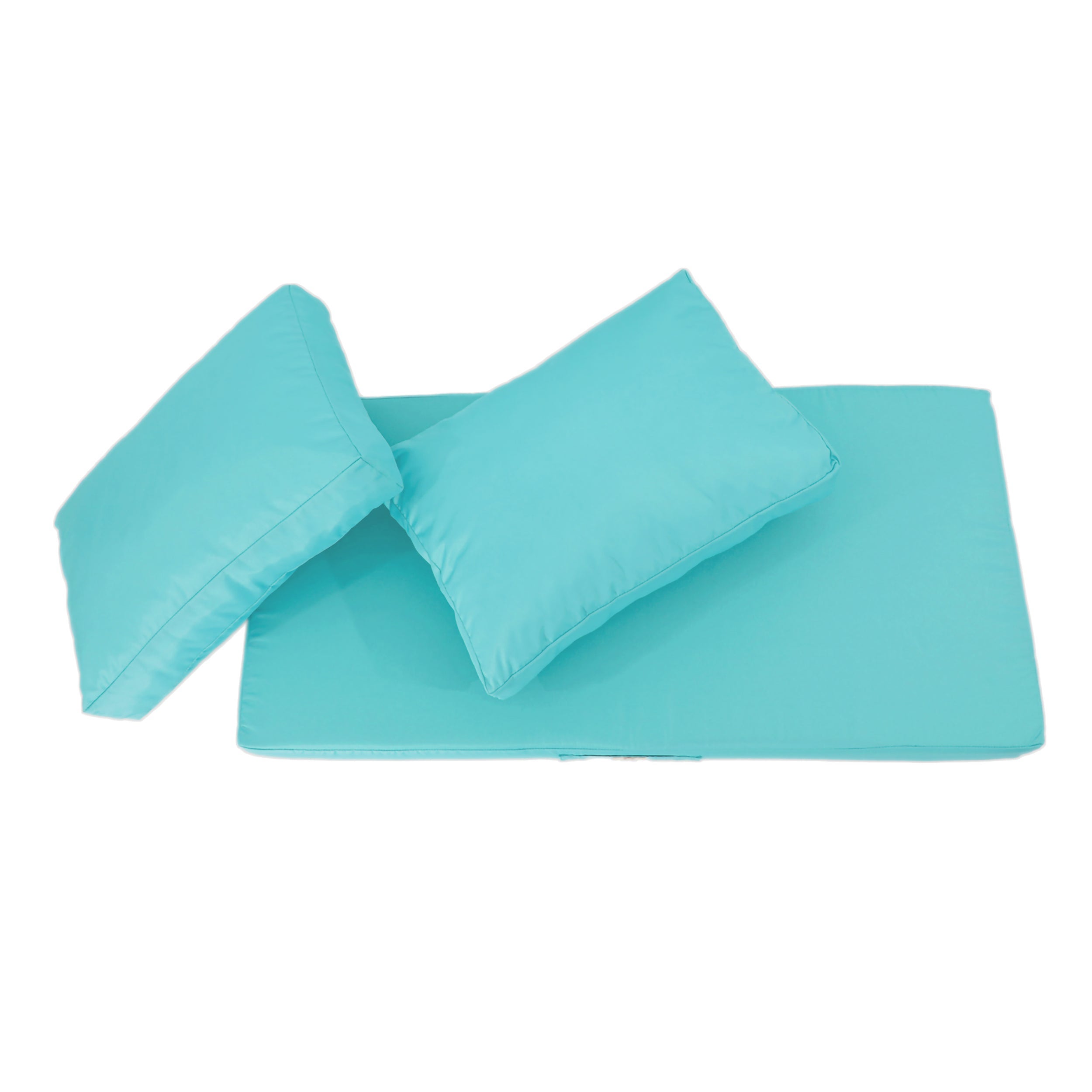 Coussins pour salon de jardin déhoussable 100x50cm Bleu caraïbes - 6