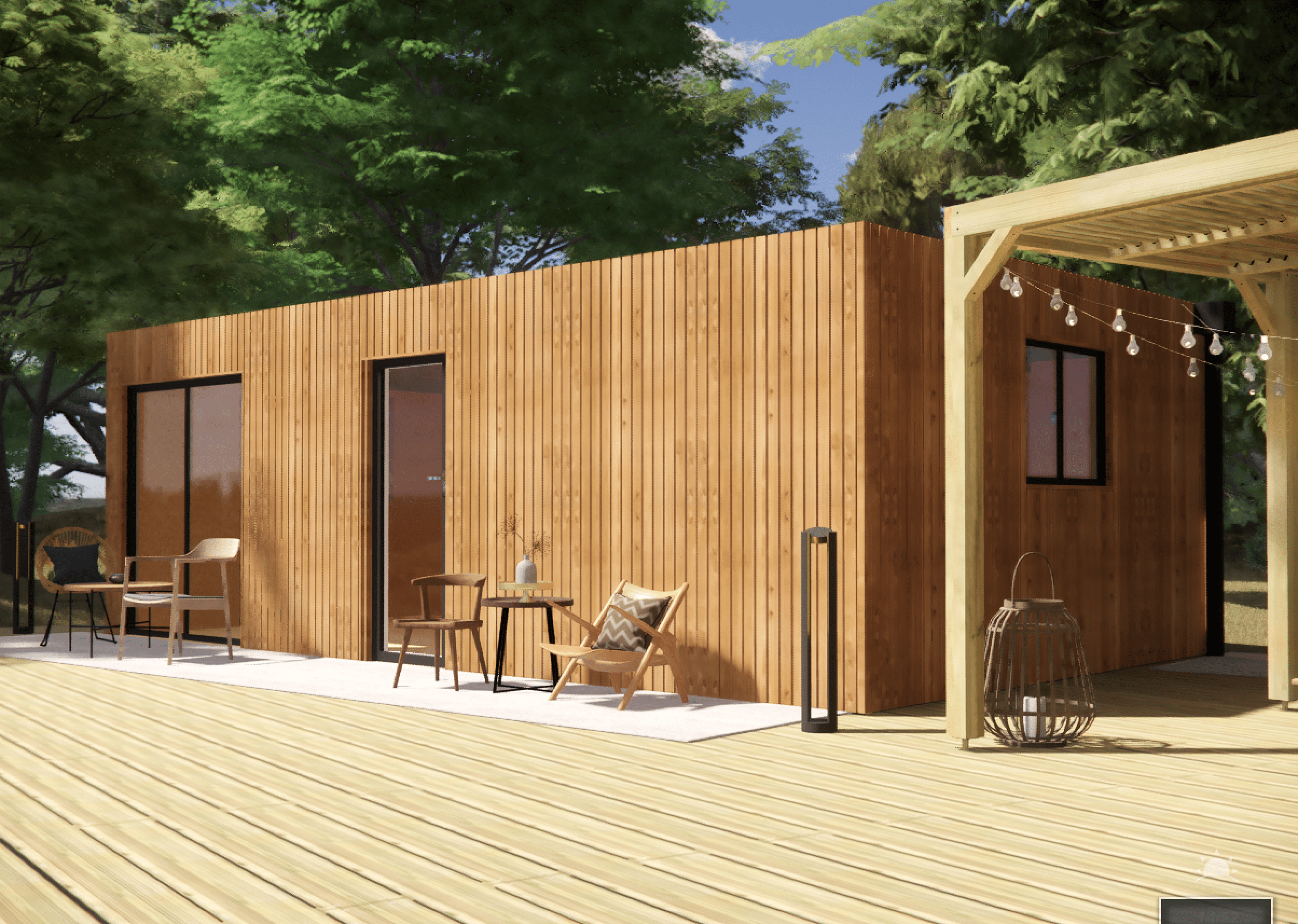 Studio de jardin indépendant à louer en bois 7,7 x 4,6 x 2,7 m - 6