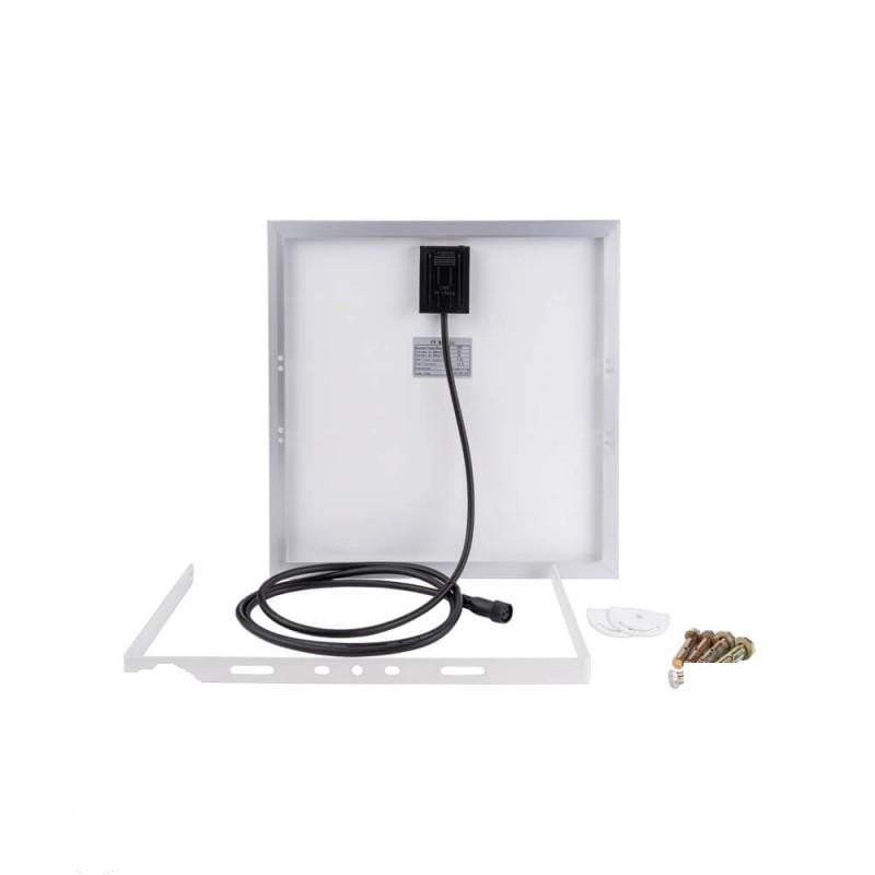 Proiettore a LED solare 20W - 1800LM - 6000K - IP65 - Telecomando - 3