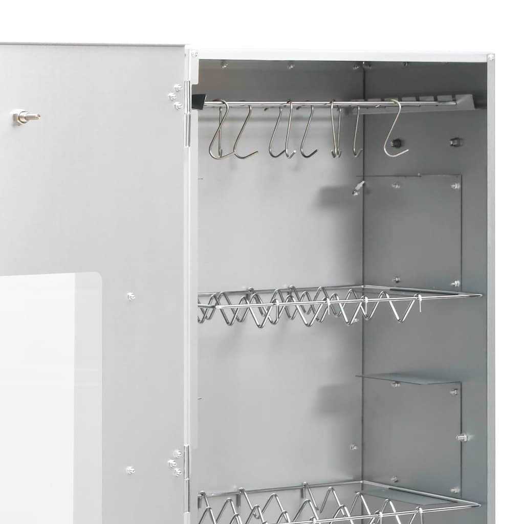 Fumoir pour four à barbecue avec copeaux de bois 44,5x29x110 cm - 8