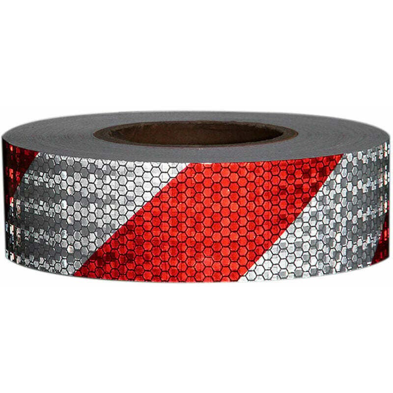 Bande réfléchissante 3000 * 50 mm – Rouge et blanc – Matériau PVC ...