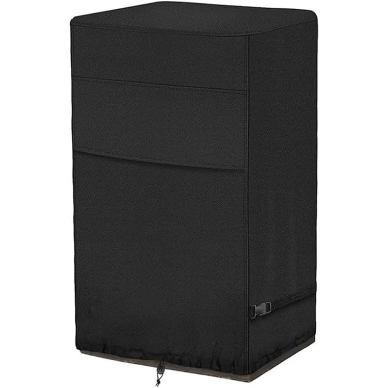Pokrowiec przeciwkurzowy na kominek zewnętrzny | Gruby, wodoodporny materiał Oxford 210D | Czarna ochrona przed kurzem, 53,3 x 53,3 x 83,8 cm
