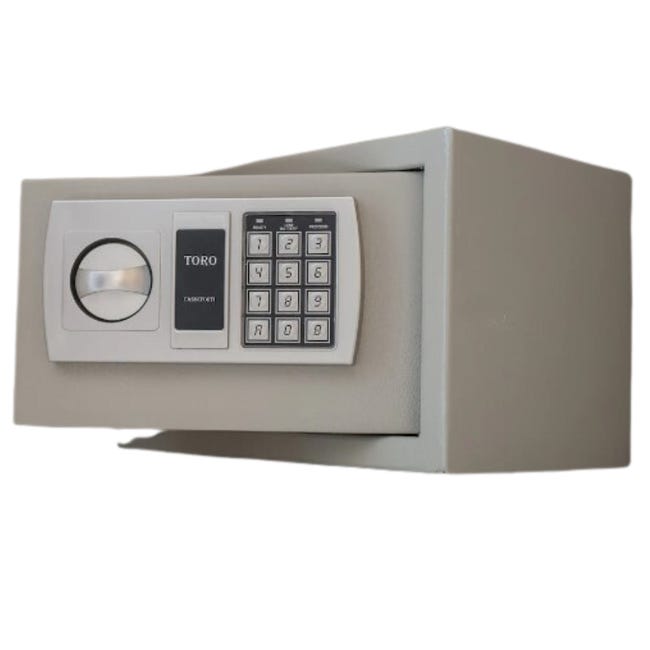 Cassaforte Meccanica 42x20x30 Cm - Spessore 8 Mm, 4 Catenacci Antitaglio, Serratura Di Sicurezza, Con Ripiano - Foto 5