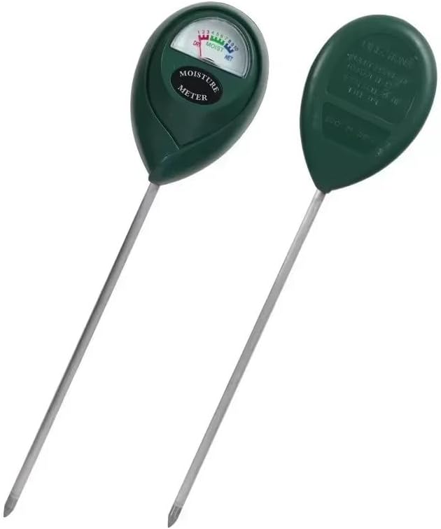 Lot de 2 jauges d'humidité des plantes de haute précision, sonde longue de 17.5 cm pour jardinières profondes, capteur d'arrosage pour fleurs, légumes