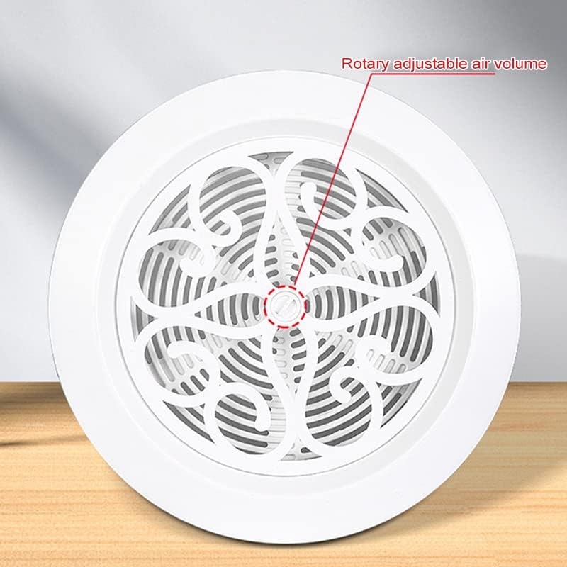 Ante Per Cucina Griglia Di Ventilazione Antracite 150x150 Mm Con Flangia Da 100 Mm - Moderna, Con Otturatore Regolabile Paravento Esterno - Foto 2
