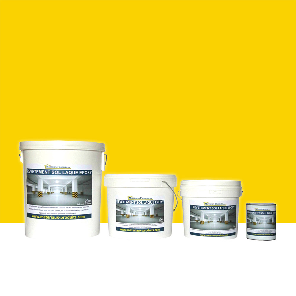 Peinture laque époxy sol et mur Kit de 1 Kg Jaune RAL 1023 MATPRO — free download