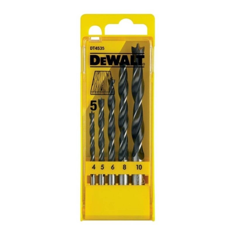 Coffret de 5 mèches à bois DEWALT DT4535-QZ Ø4-10mm - 6