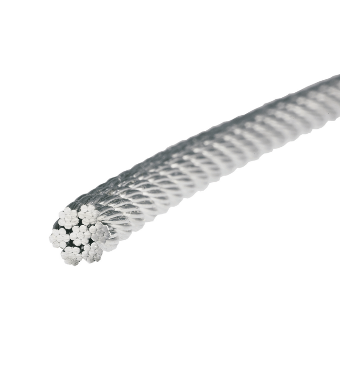 Rouleau de 100M Cable 8mm inox 316 7x7 ( 49 Fils ) inox A4 Garde Corps