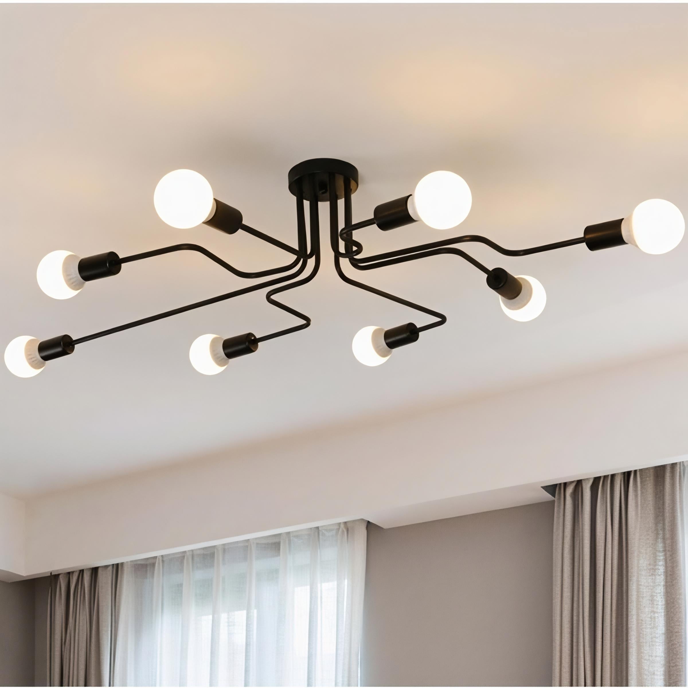 Czarny plafon przemysłowy oprawa żarówka nie jest dołączona oświetlenie lampa sufitowa w stylu vintage do salonu sypialni kuchni baru kawiarni