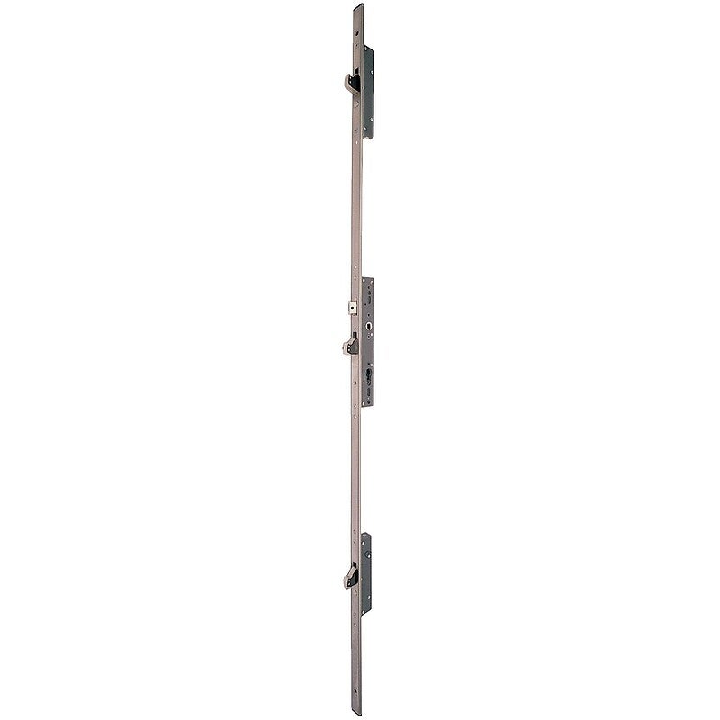 Serratura a 3 punti Multiblindo Inox ISEO con catenaccio reversibile - Placca U 1860x24x6 - Perno 35 - 795101352 - 4