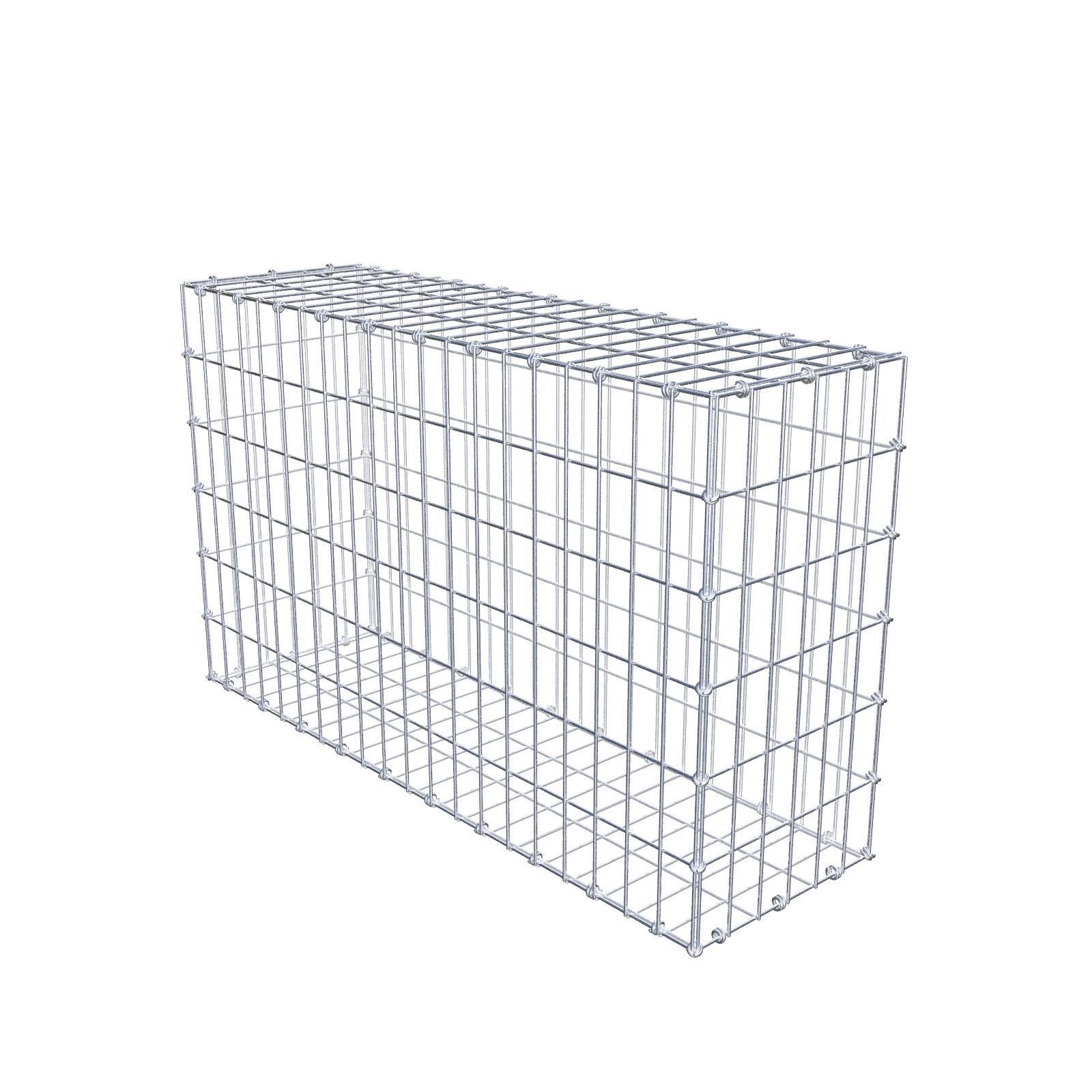 Gabion 100 cm x 60 cm x 30 cm (dł. x wys. x gł.), rozmiar oczek 5 x 10 cm, pierścień spiralny