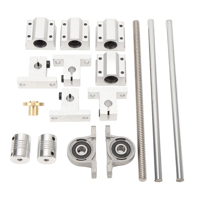 10 Roulements Linéaires LM12UU 12mm - Pour Imprimante 3D, CNC - Acier Haute Précision - Double Joint Étanche