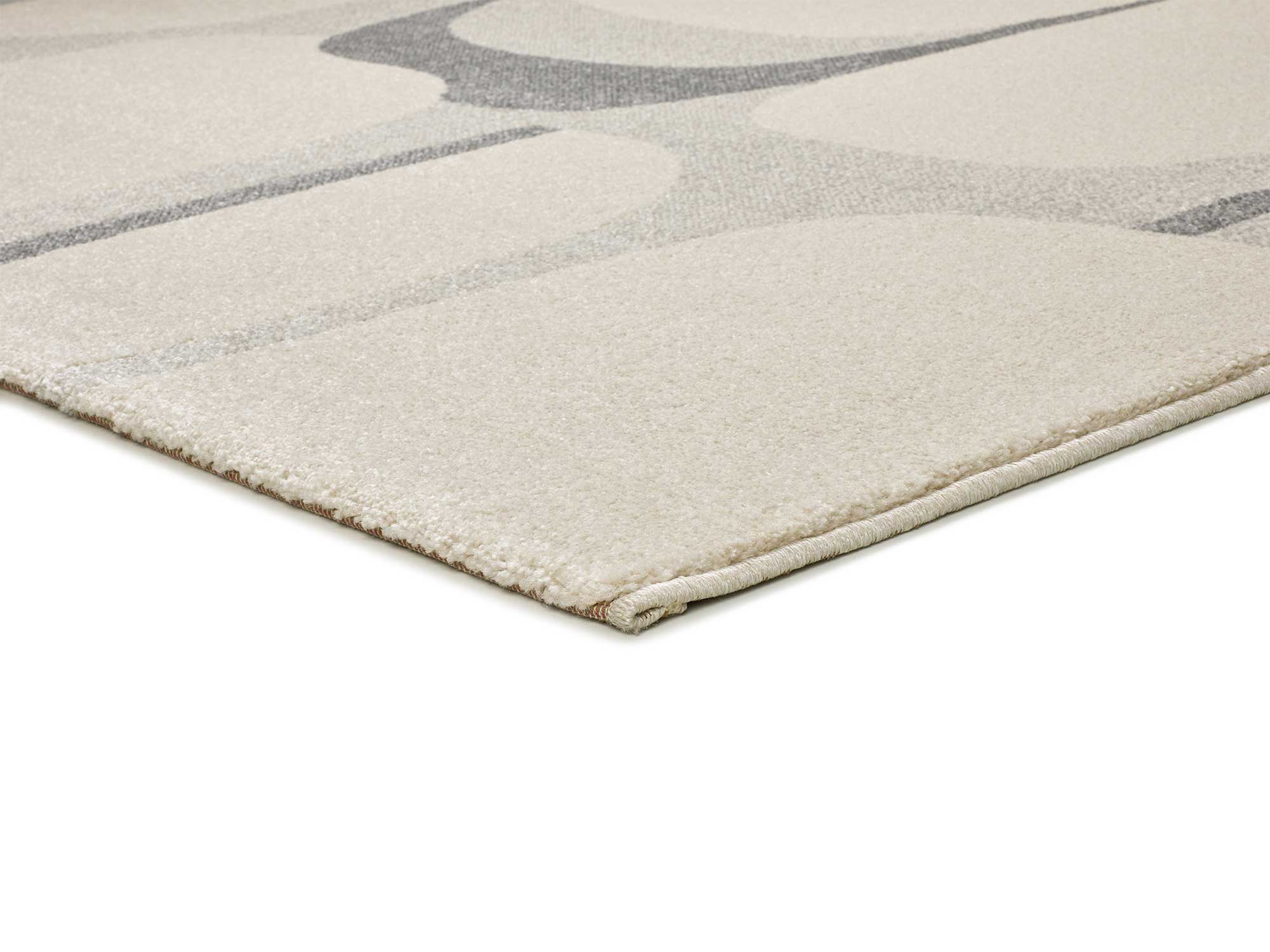 Tapis intérieur beige / gris rectangulaire l.200 x L.290 cm PORTO abstrait - ATTICGO - 3