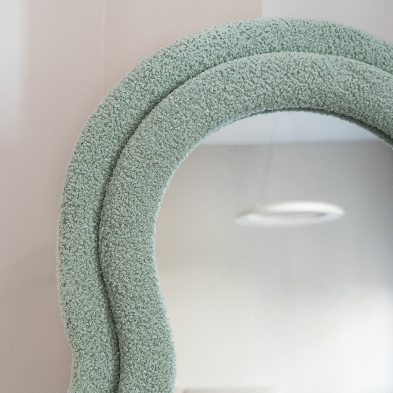 Flamingueo Specchio da Terra Specchio da Parete Lungo Specchio Grande Teddy Ondulato Decorazioni Camera da Letto 160x60x4 cm - 2