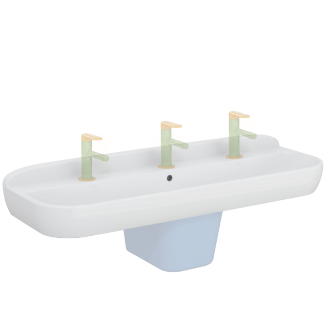 Lavabo pour enfant VitrA Sento Kids 125 cm avec trop-plein