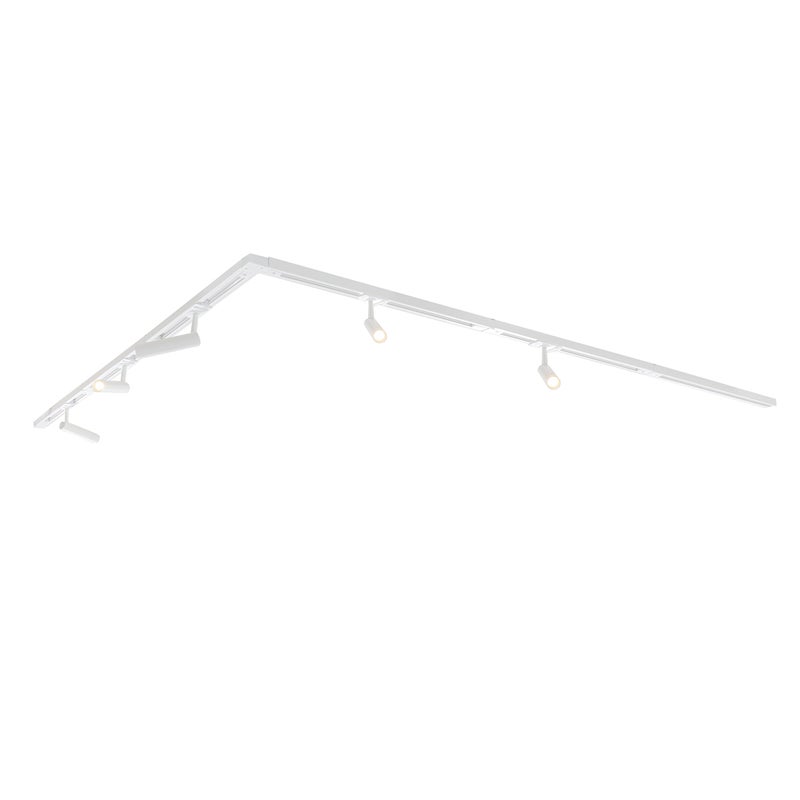 Nowoczesny system szynowy z 5 reflektorami biały 1-fazowy GU10 35mm - Iconic Jeana Luxe