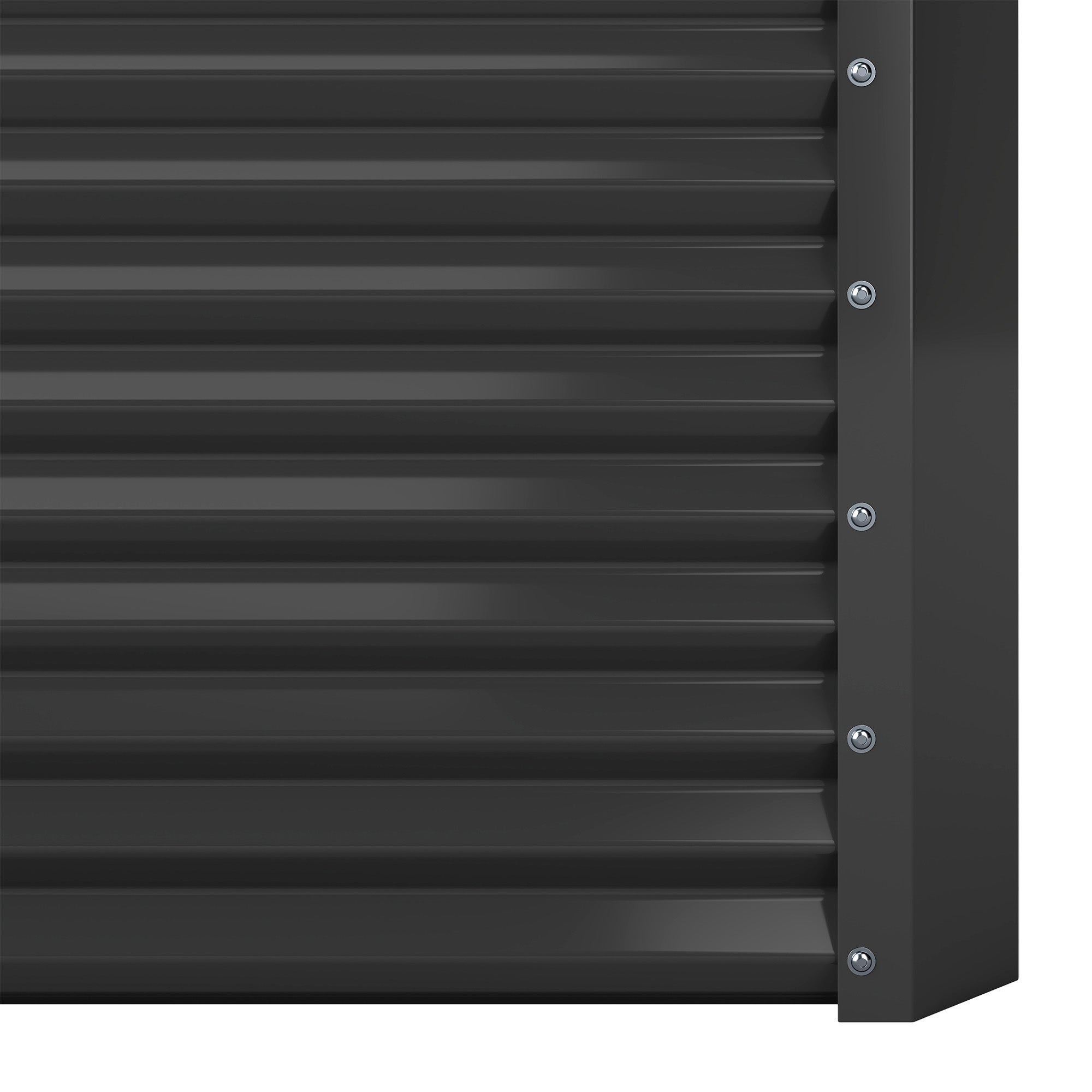 Lot de 2 Carré Potager de Jardin, 240x120x58 cm, Lit Jardinière surélevée, en Métal pour Jardin Forme carrée - 8