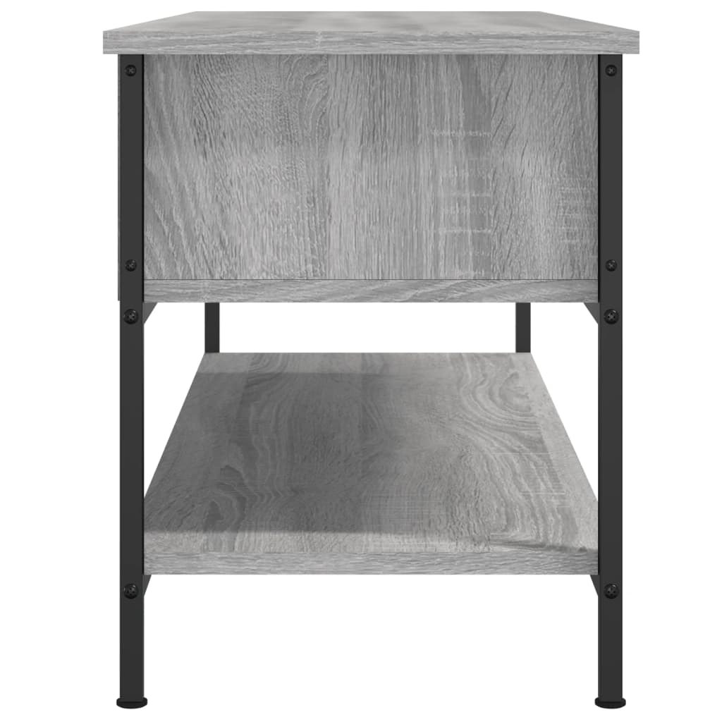 Meuble TV sonoma gris 100x35x45 bois d'ingénierie - 5