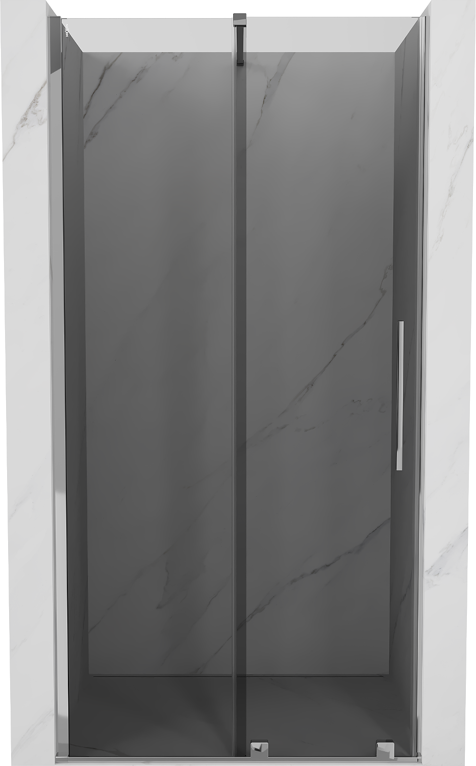Mexen Velar drzwi prysznicowe rozsuwane 120 cm, grafit, chrom - 871-120-000-41-01