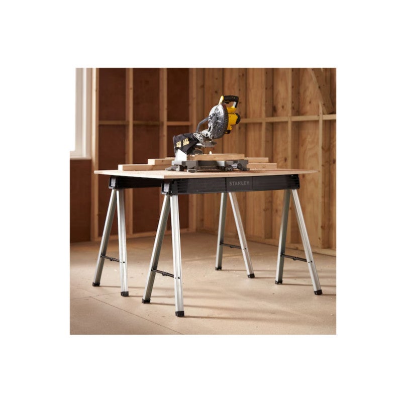Lot de 2 tréteaux métalliques pliants STANLEY - Charge 340 kg - 3