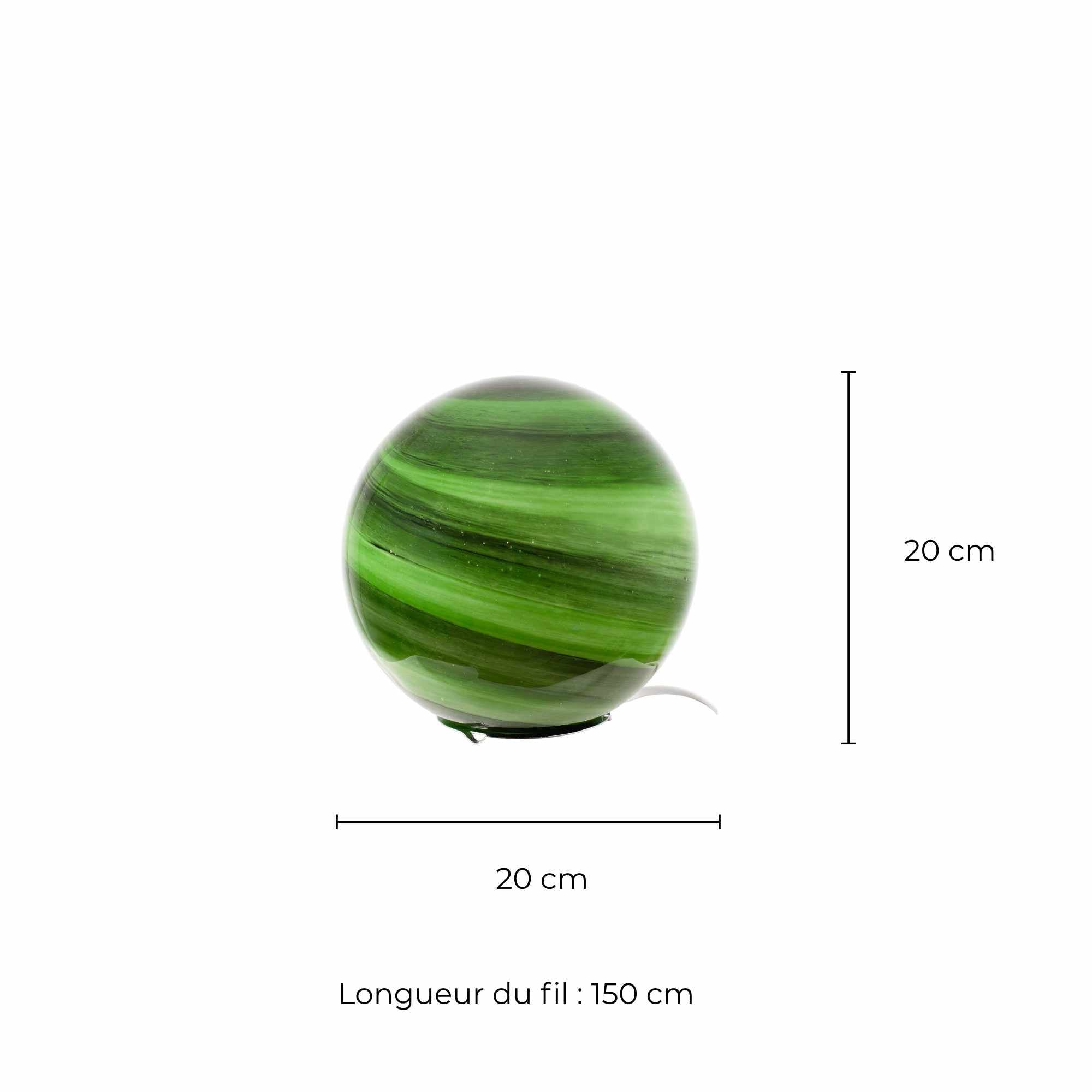 Lampe à poser en verre soufflé - ASTROLIS PM - Vert - C-Création - 6
