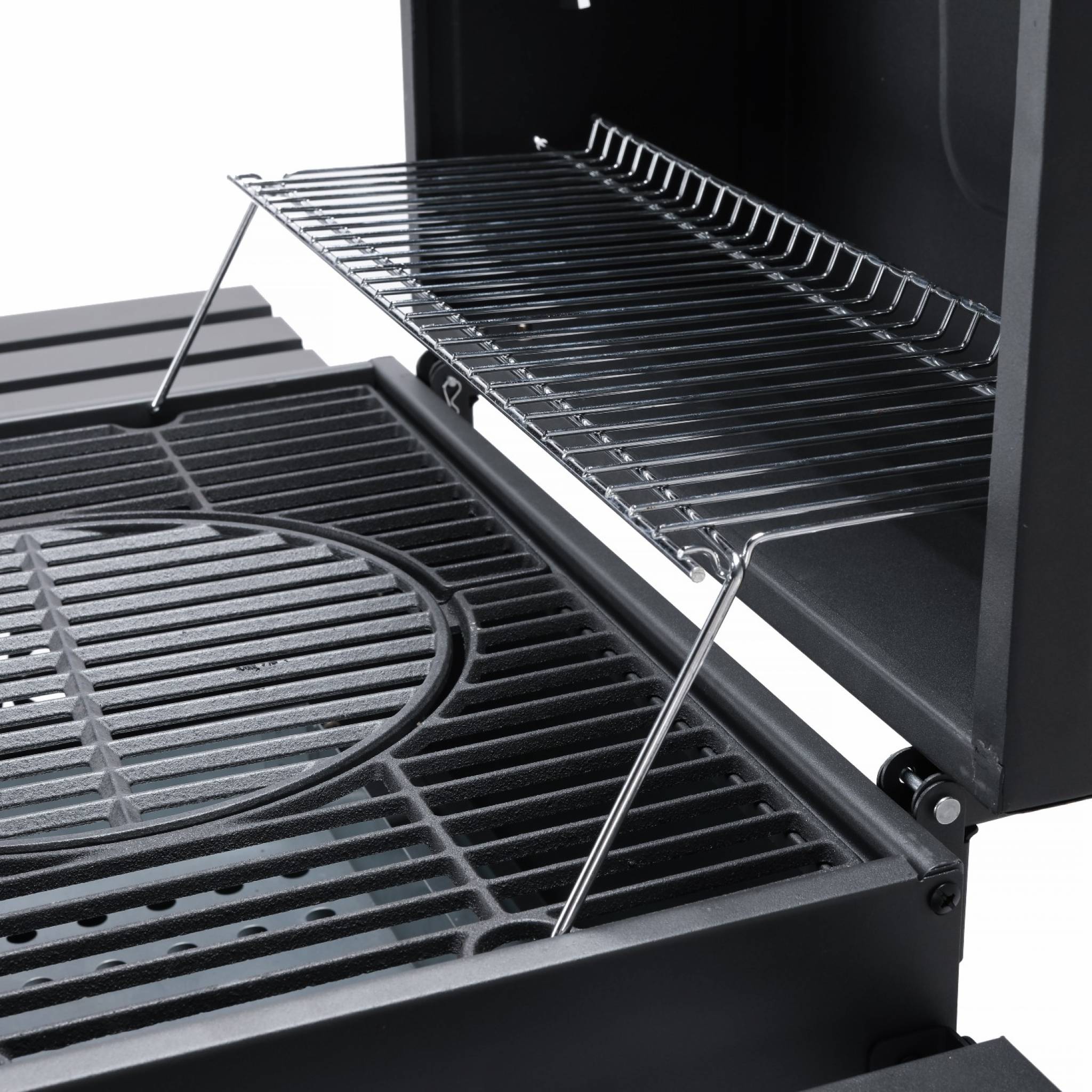 Barbecue a carvão, Bernard, Preto, 122x65x103.5 cm - 8
