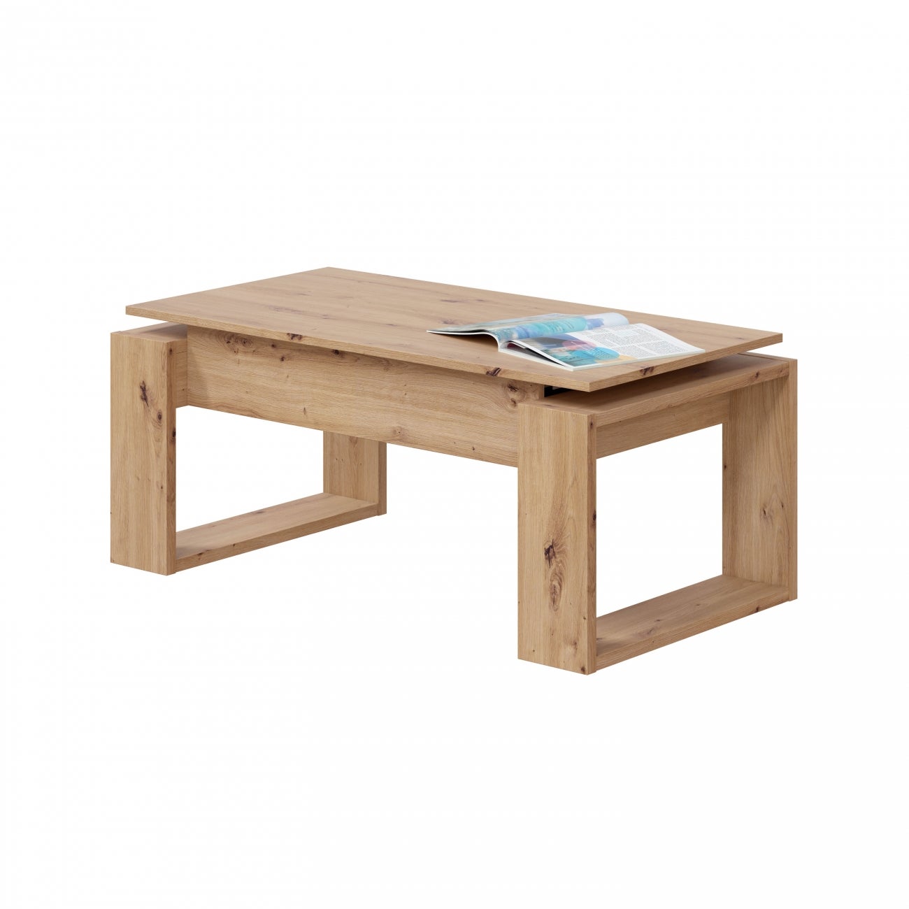 Tavolino Urban - Rovere Nodi 45 A X 105 AN X 55 P - 7