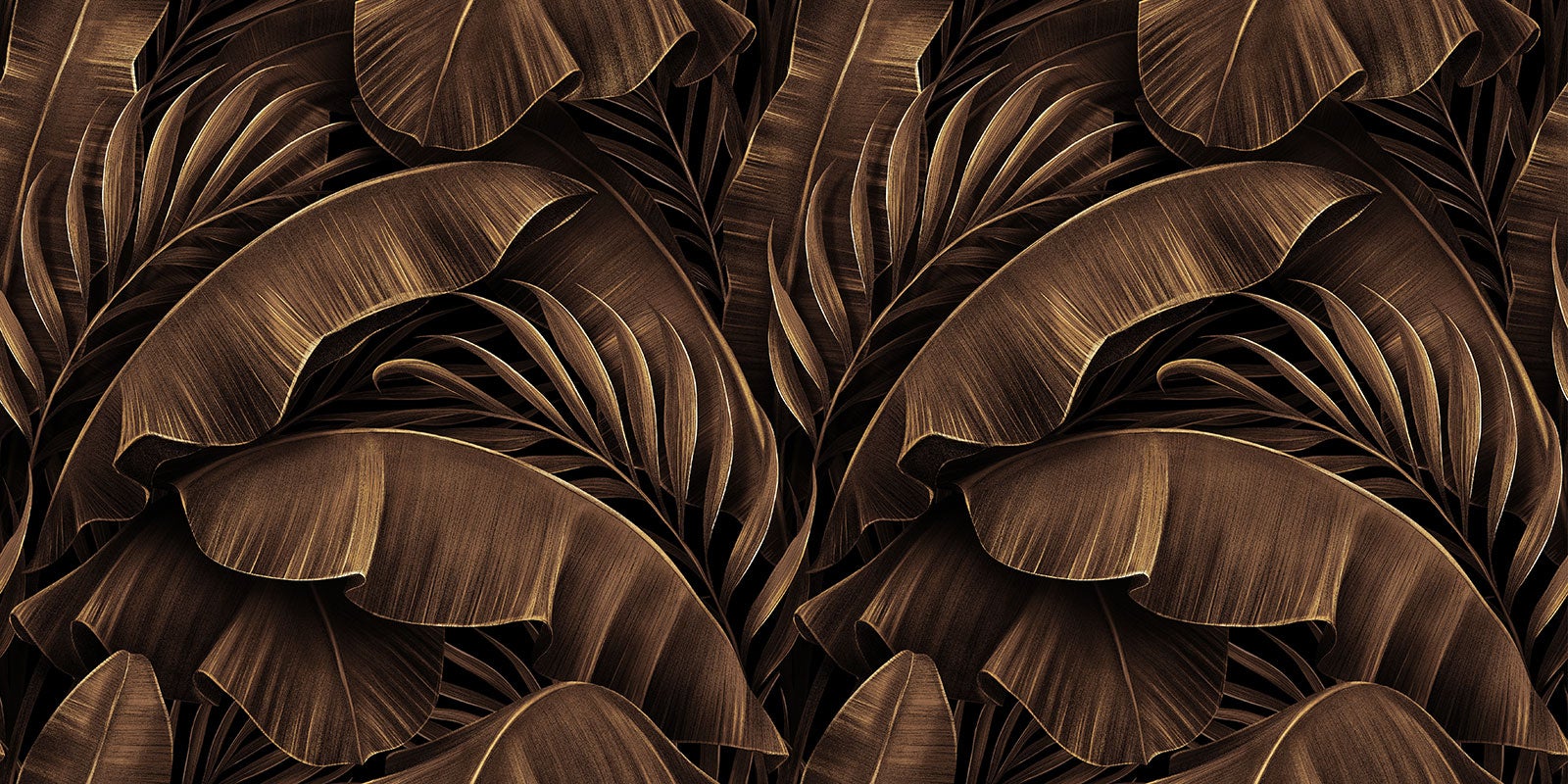 Crédence adhésive sticker décoratif pour cuisine - Feuilles tropicales - Adhésif MAT - 80x160 cm - 2