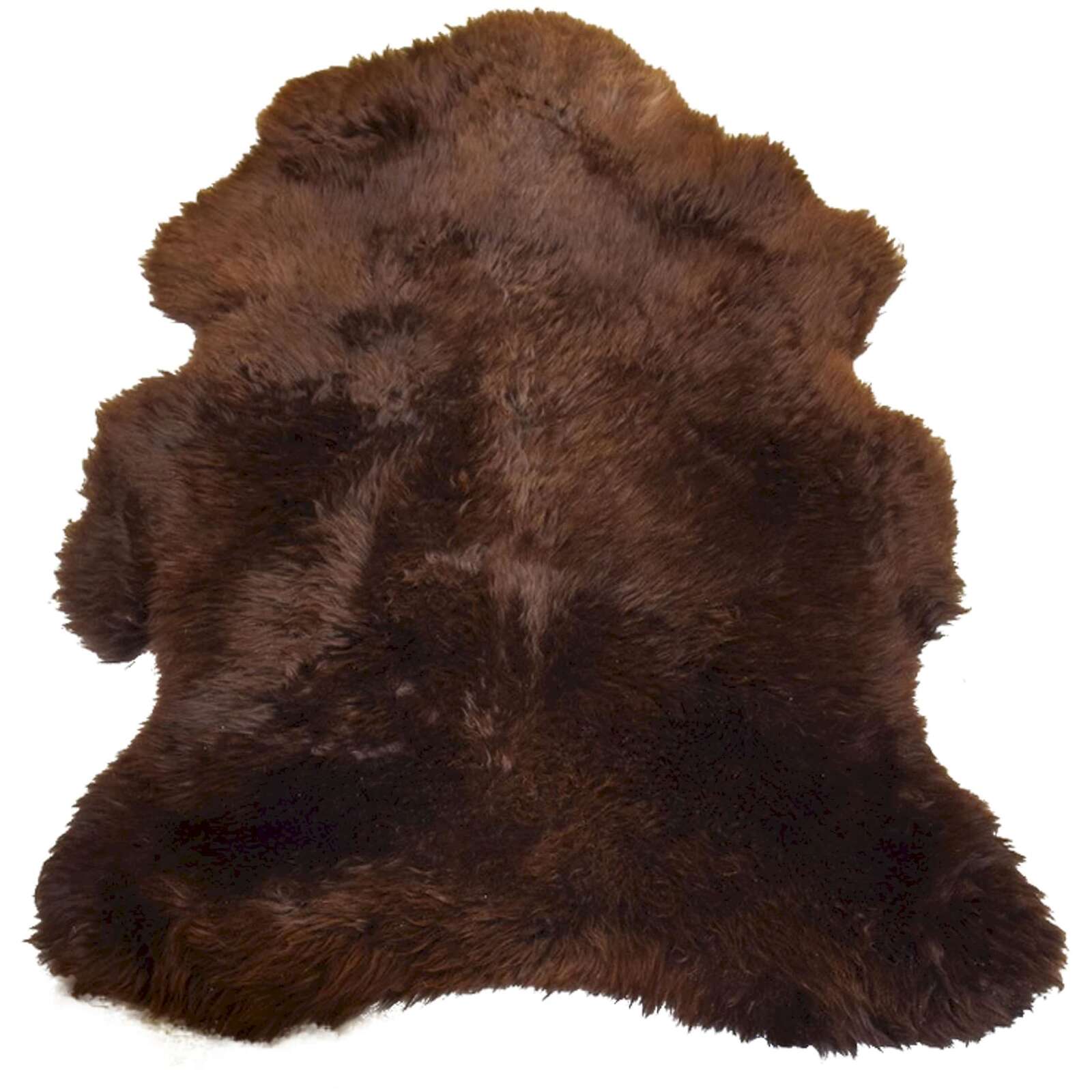 Peau de mouton Monterey en Fourrure 107 x 71 x 5 cm Chocolat | Leroy Merlin