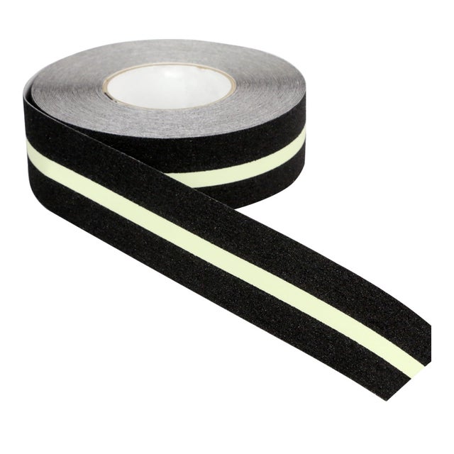 Ruban 50mm x 18m Antidérapant Noir/Phosphorescent - 8001575