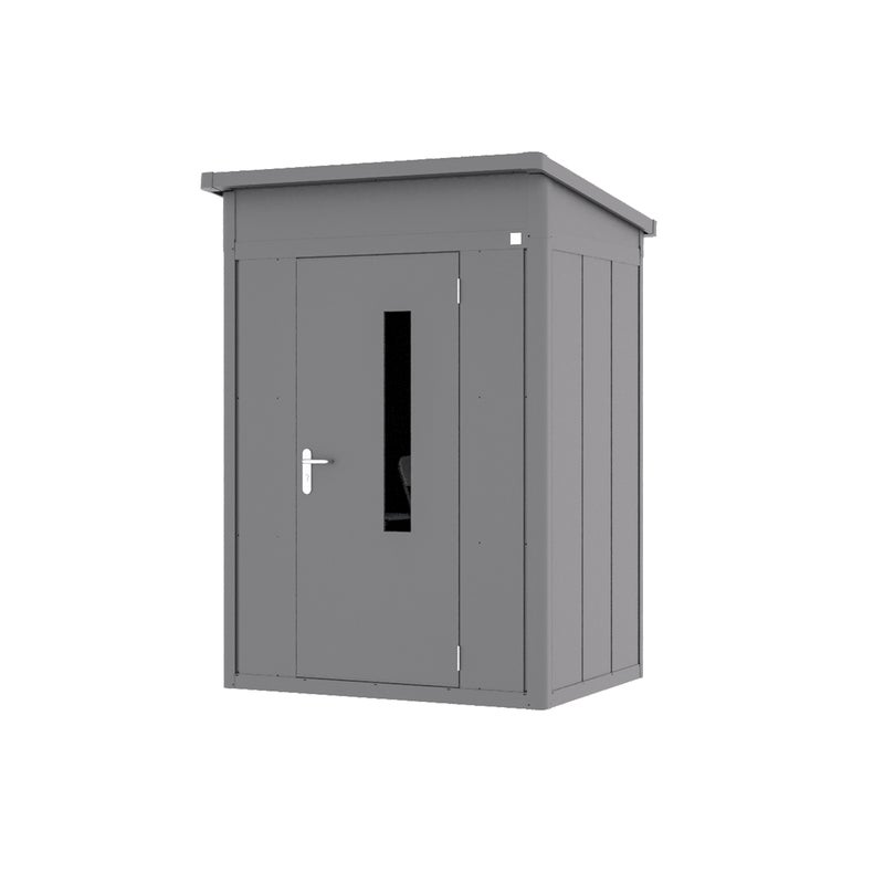 GFP Primeyard domek narzędziowy metalowy 158x122x231 cm domek ogrodowy dach jednospadowy antracyt