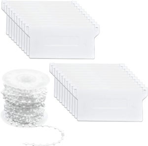 First Blinds Pesi per tende verticali, 89 mm, ricambio per pesi inferiori a lamelle, colore bianco (10