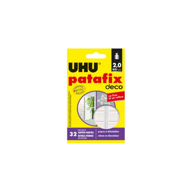 Patafix UHU spéciale Déco - 32 pastilles - 38150