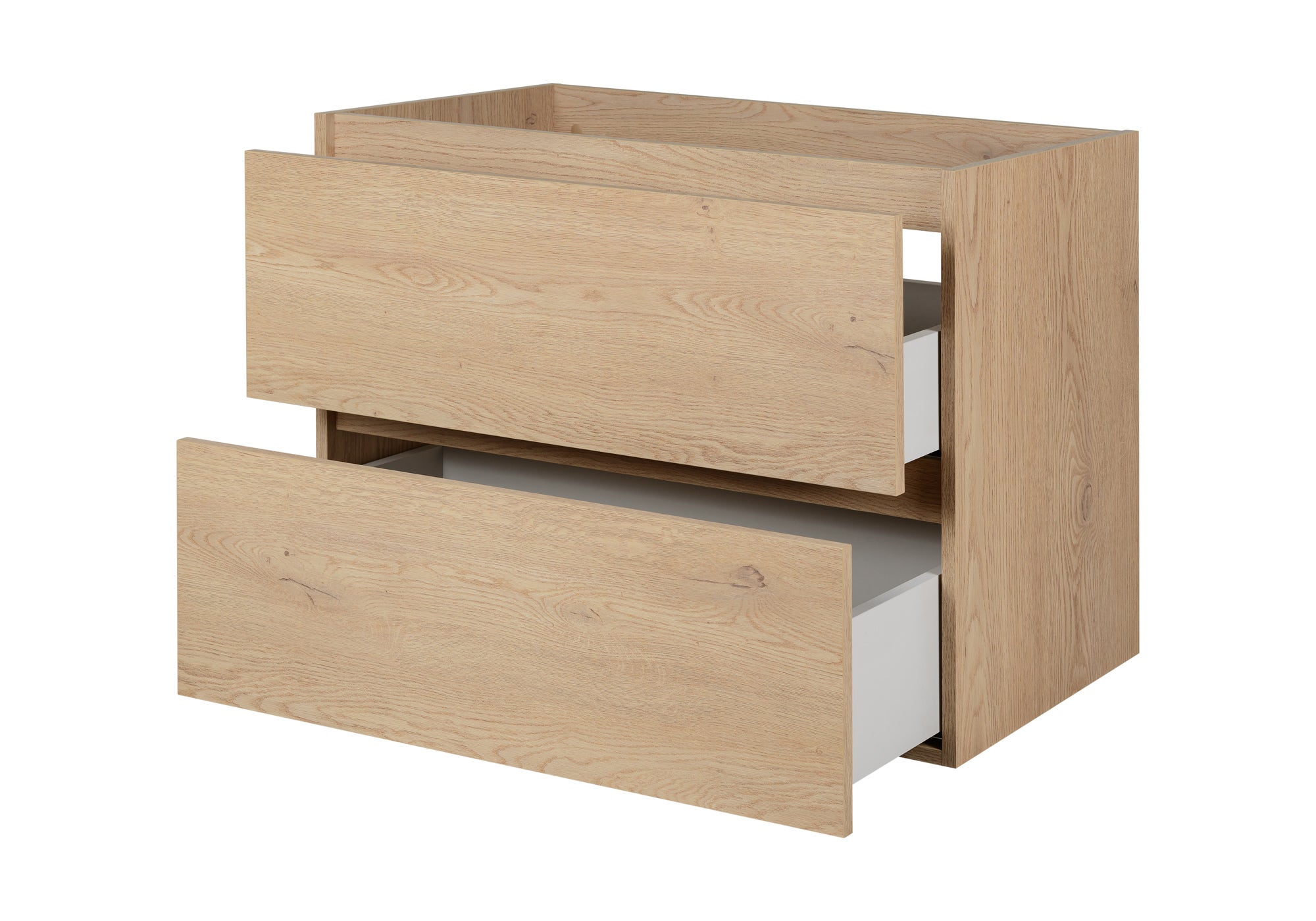 Meuble de salle de bain, Chêne Clair, 80 x 46 x 60,7 cm, sans plan de travail - 4