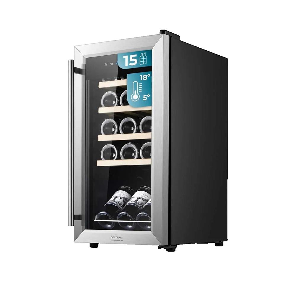 Beer Cave Compressor Cecotec Cave à vin Bolero GrandSommelier 1550 Inox Compressor. Cave à ...