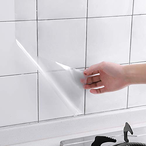 Autocollant résistant à l'huile de cuisine, film protecteur auto-adhésif pour comptoir de maison, imperméable et antitache, 30cm x 3m