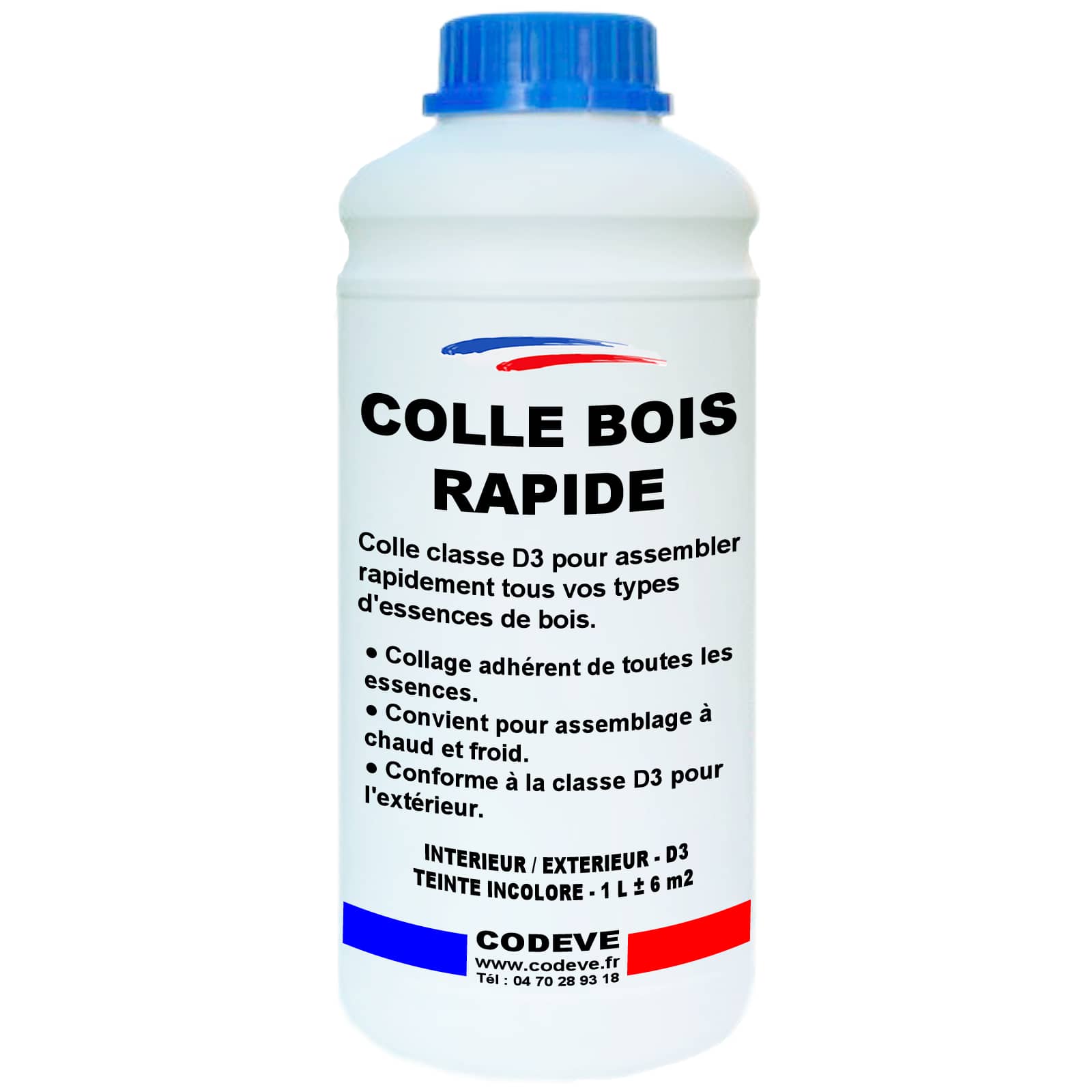 Colla Rappide Colle Bois Rapide - 1 L - Codeve Bois - Pour L'assemblage Rapide De ...